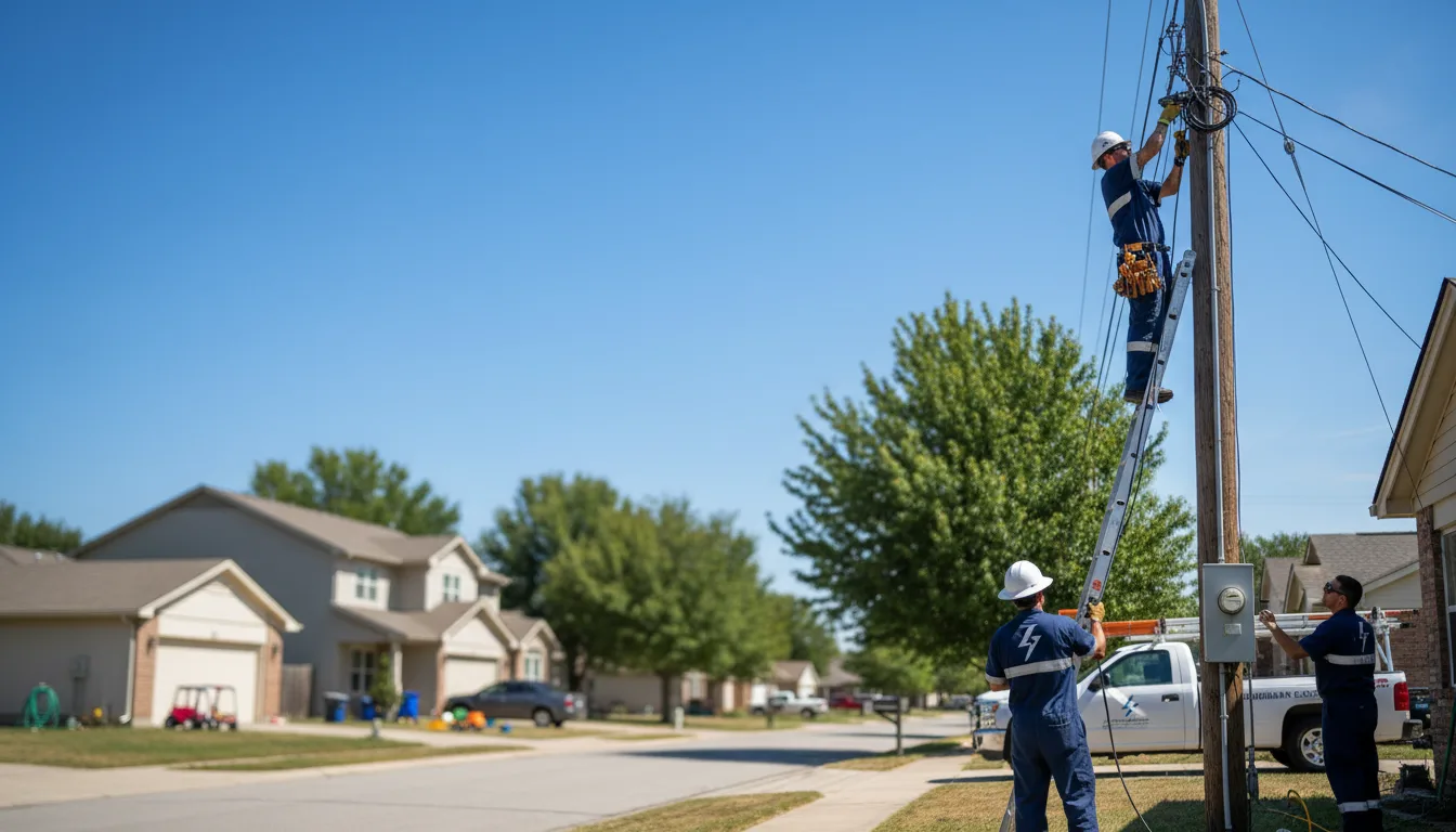 Residential electrician providing installation services in Story, AR